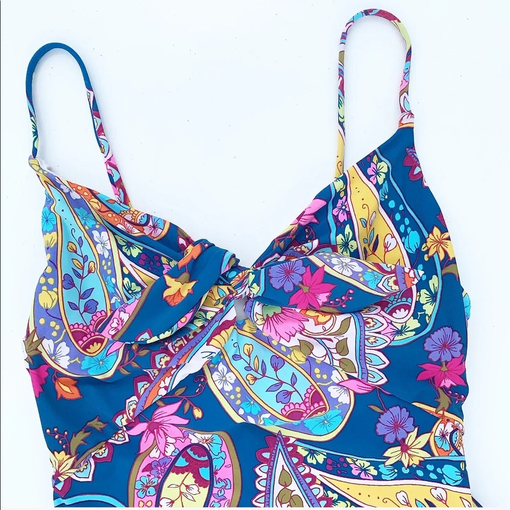 Trina Turk Multicolor Paisley One Piece Swimsuit - Picture 4 of 9